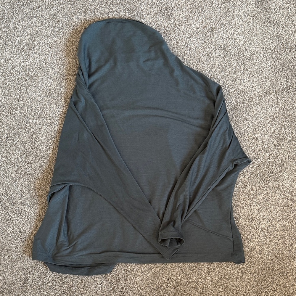 Charcoal Long Sleeve Crew Neck Top